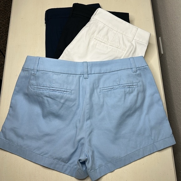 J Crew Factory Set of 4 Flat Front Shorts with Pockets and Belt Loops Size 8 - Picture 8 of 14